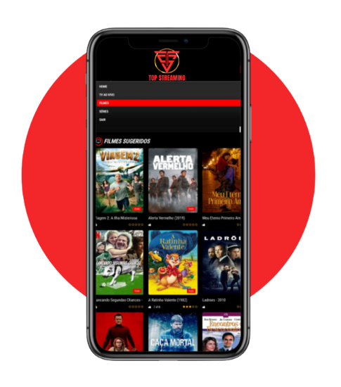 App TopStreaming no celular